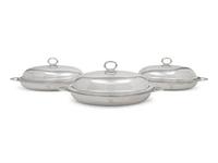 A Set of Three George III Silver Covered Vegetable Servers