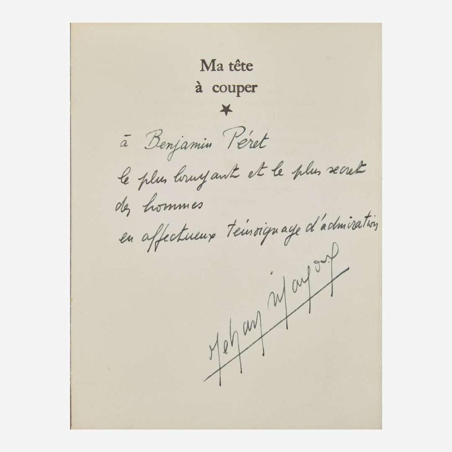 [Art] [Tanguy, Yves] Mayoux, Jehan Ma tête à couper