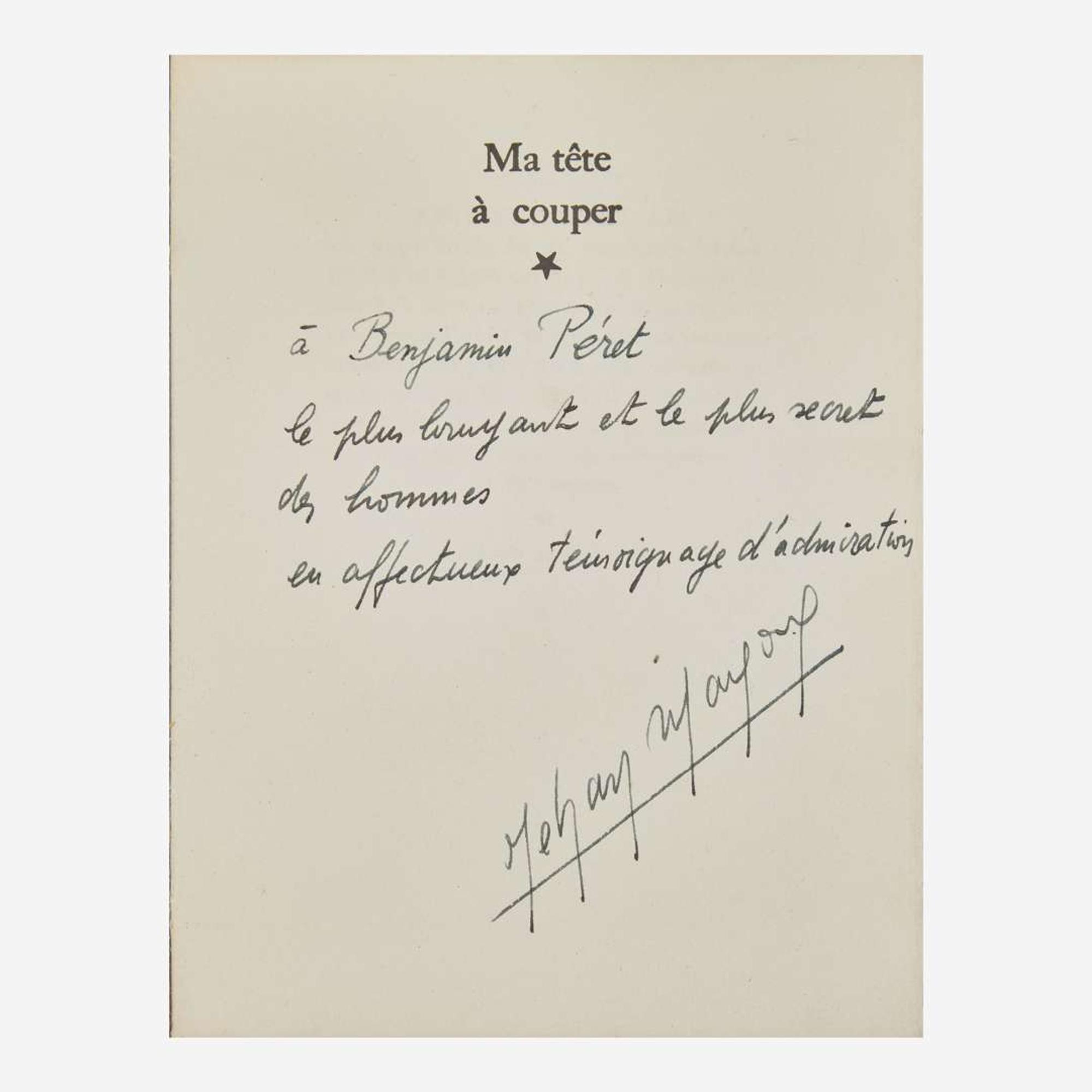 [Art] [Tanguy, Yves] Mayoux, Jehan Ma tête à couper