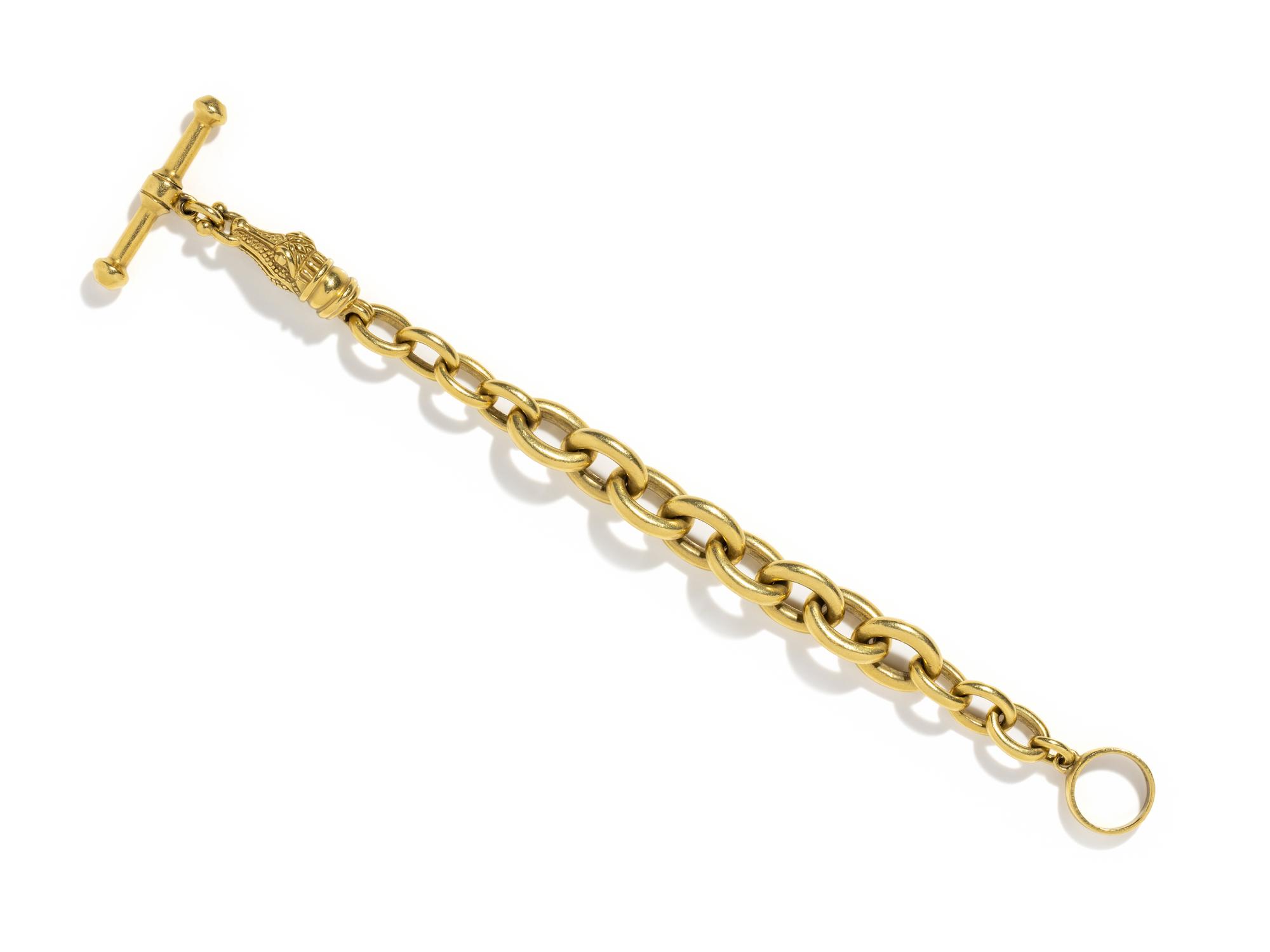 KIESELSTEIN-CORD, YELLOW GOLD BRACELET