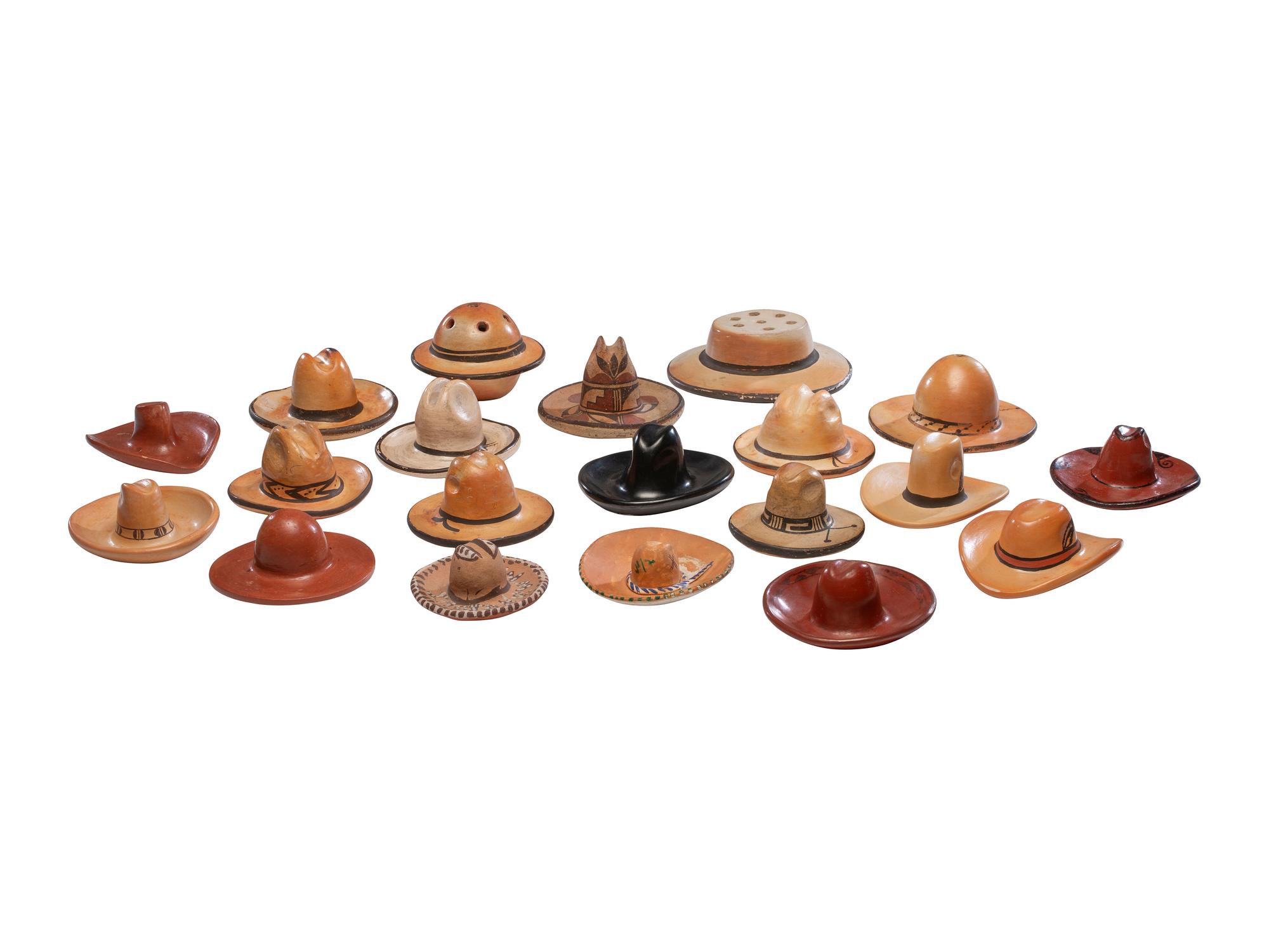 Pueblo Pottery Cowboy Hats and Sombreros
