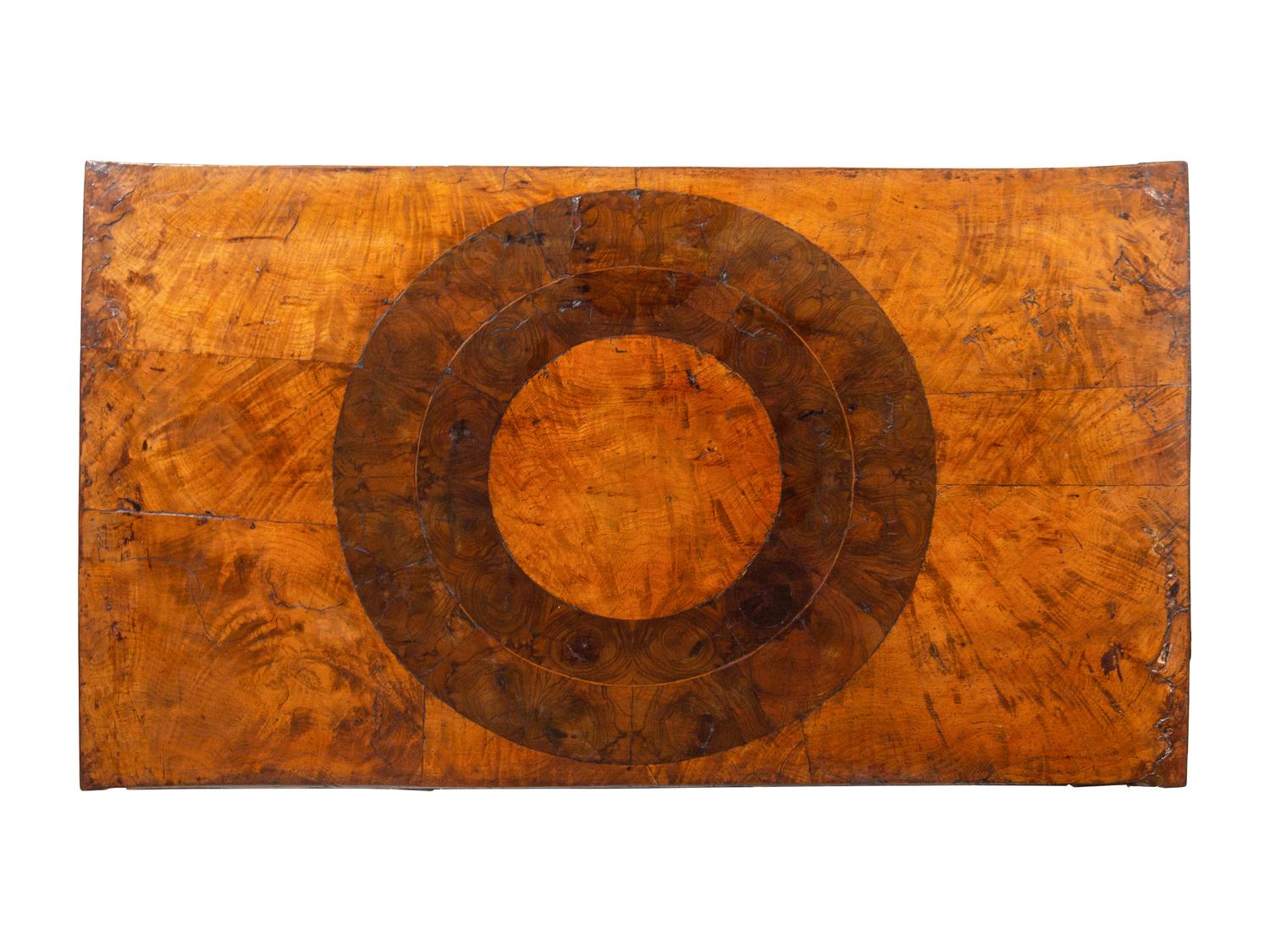 A William and Mary Oysterwood and Figured Walnut Chest of Drawers