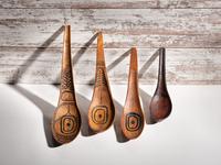 Northwest Coast Painted Wood Spoons