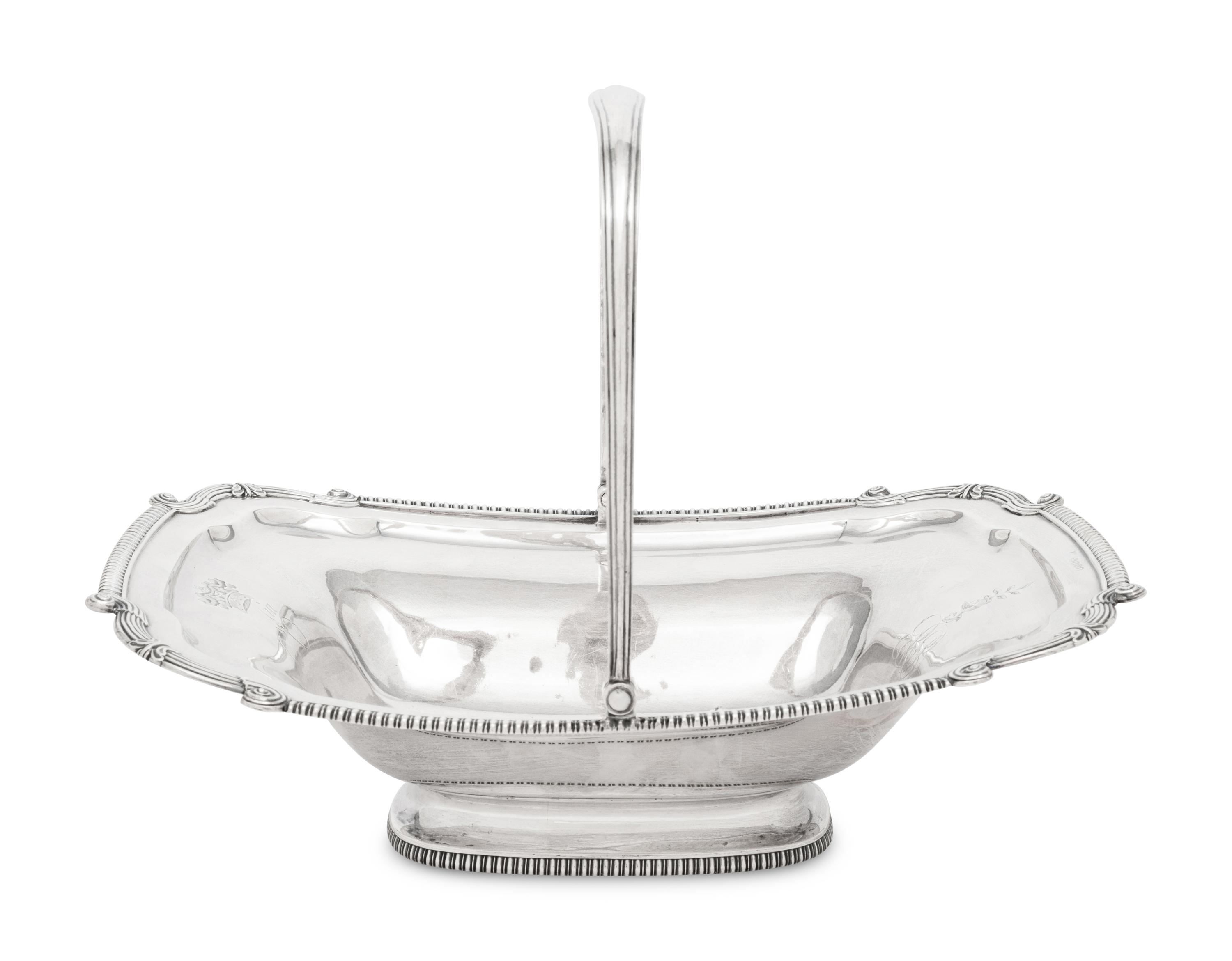 A George III Silver Centerpiece Basket