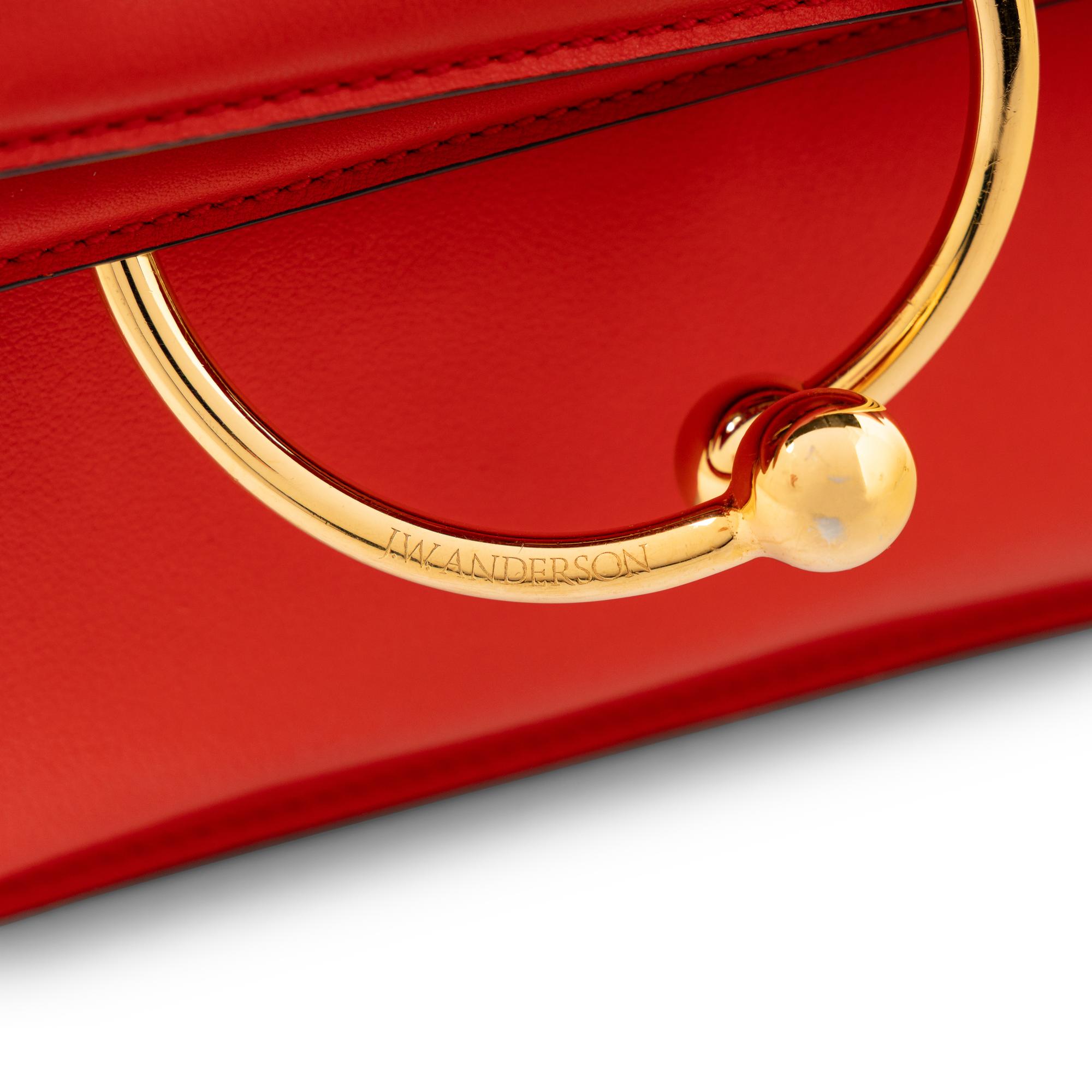 J.W. ANDERSON, RED LEATHER 'PIERCE' BAG
