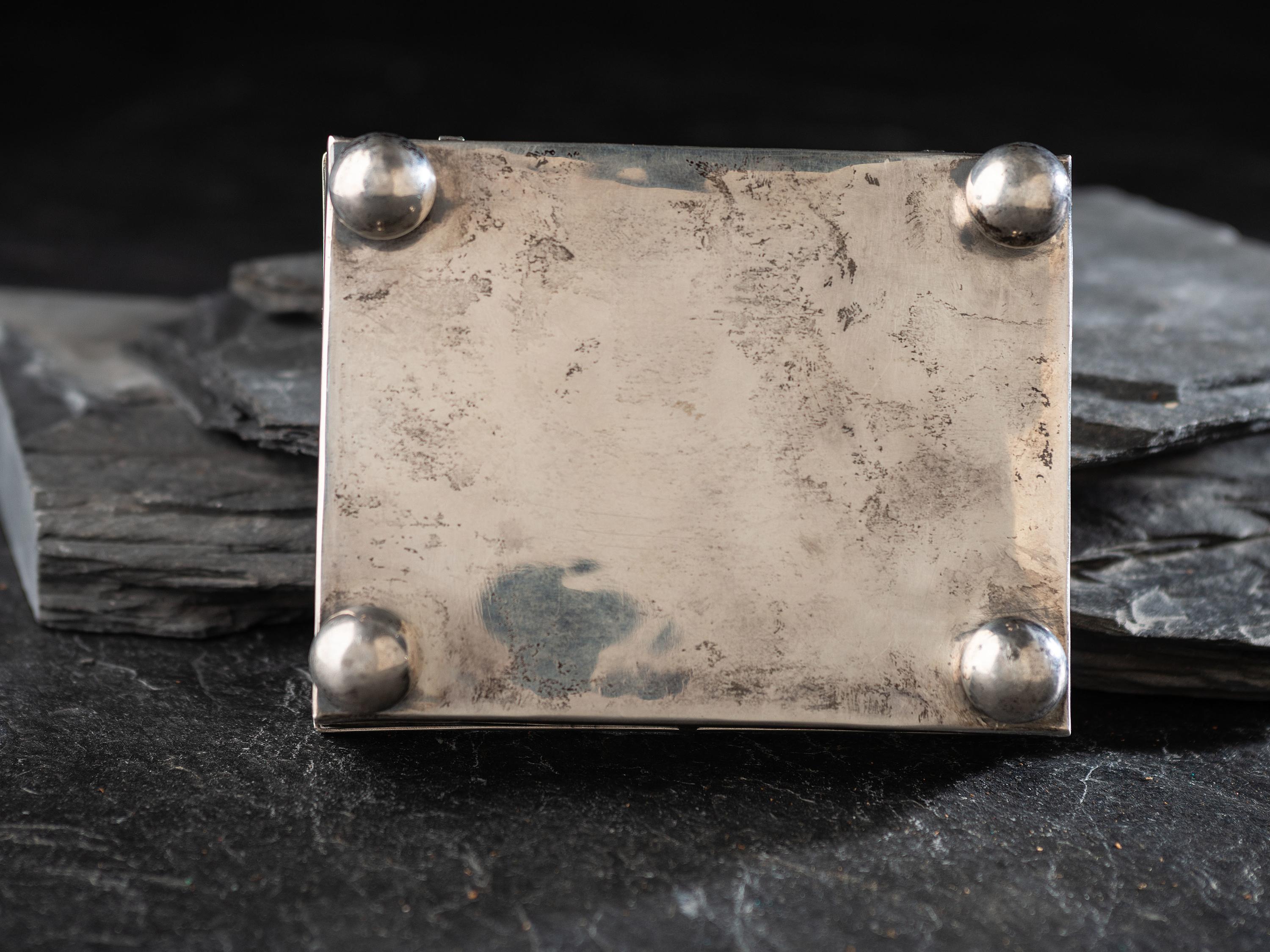 Navajo Silver and Morenci Turquoise Box