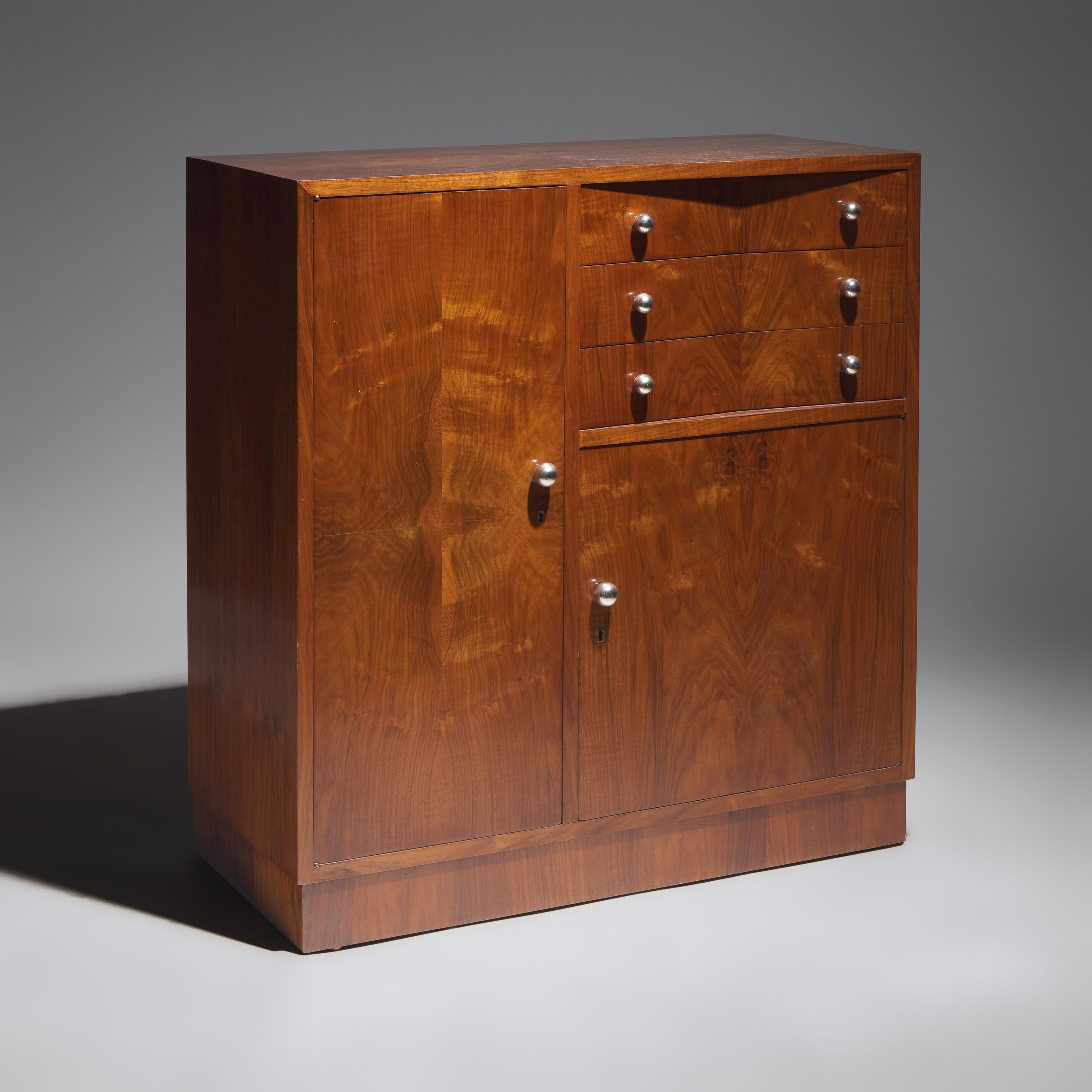Louis Sognot (French, 1892–1970) — French Art Deco Modernist Cabinet, c. 1930