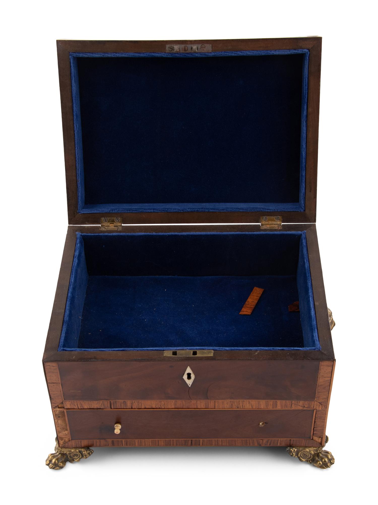 A Group of Three English Gilt-Bronze Mounted Boxes