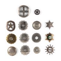 Collection of Plains Brooches, Pins, and Conchas