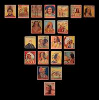 A Collection of 1933 Indian Chewing Gum Indian Cards and Nine 1947 Goudey R773 Indian Cards