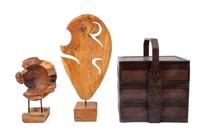 Five Decorative Wood Objects