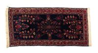 Two Sarouk Wool Rugs Larger 60 x 30 inches — 20TH CENTURY