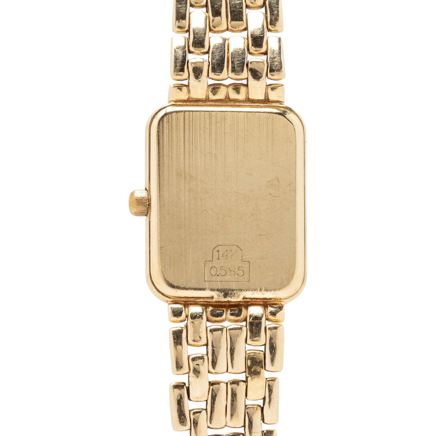 GENÈVE, 14K YELLOW GOLD WATCH