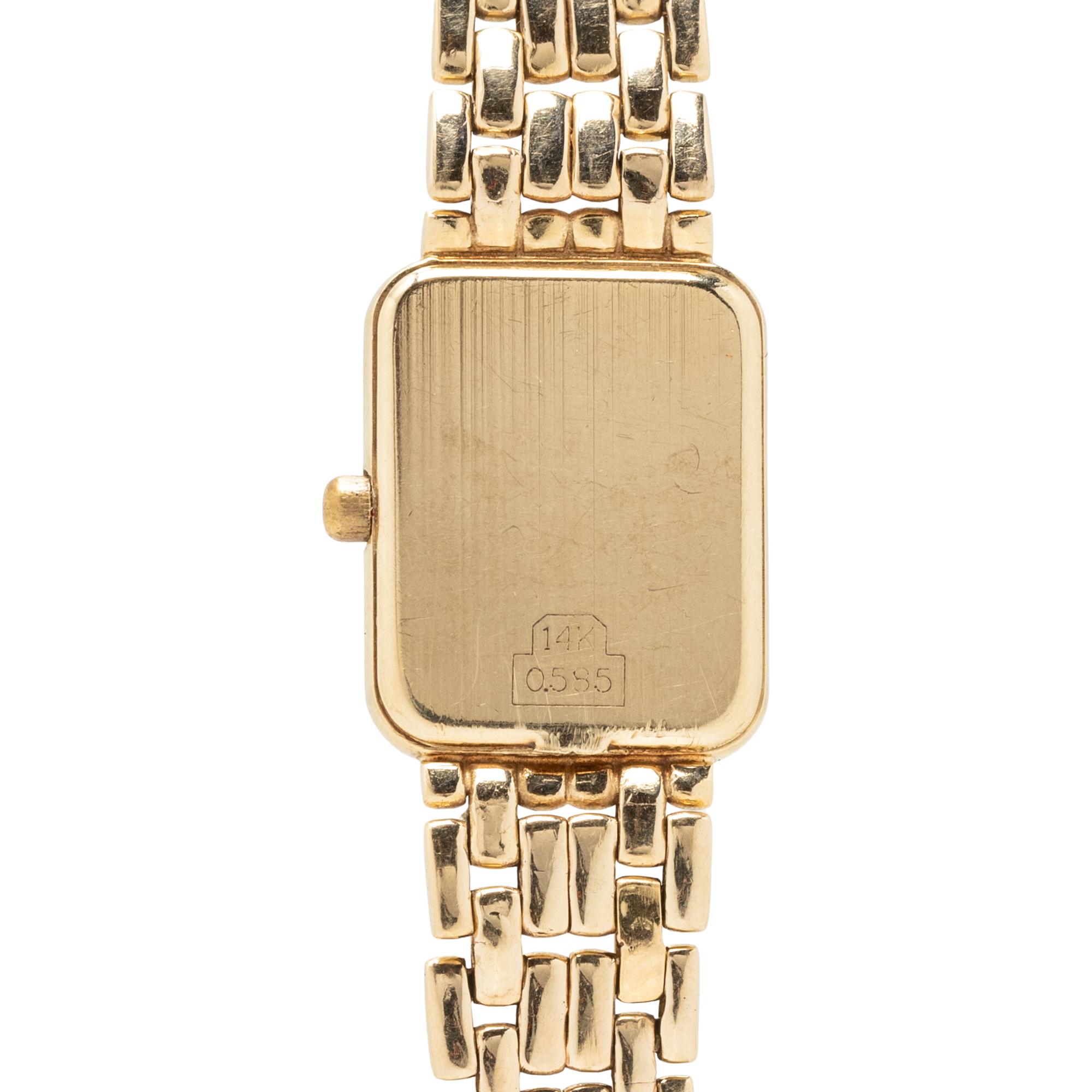 GENÈVE, 14K YELLOW GOLD WATCH
