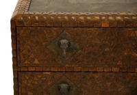 A Pair of Maitland-Smith Coconut Shell Veneered Chests of Drawers