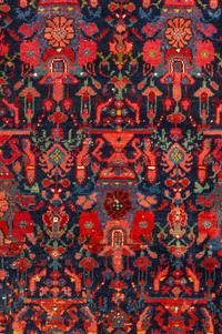 A Hamadan Wool Rug