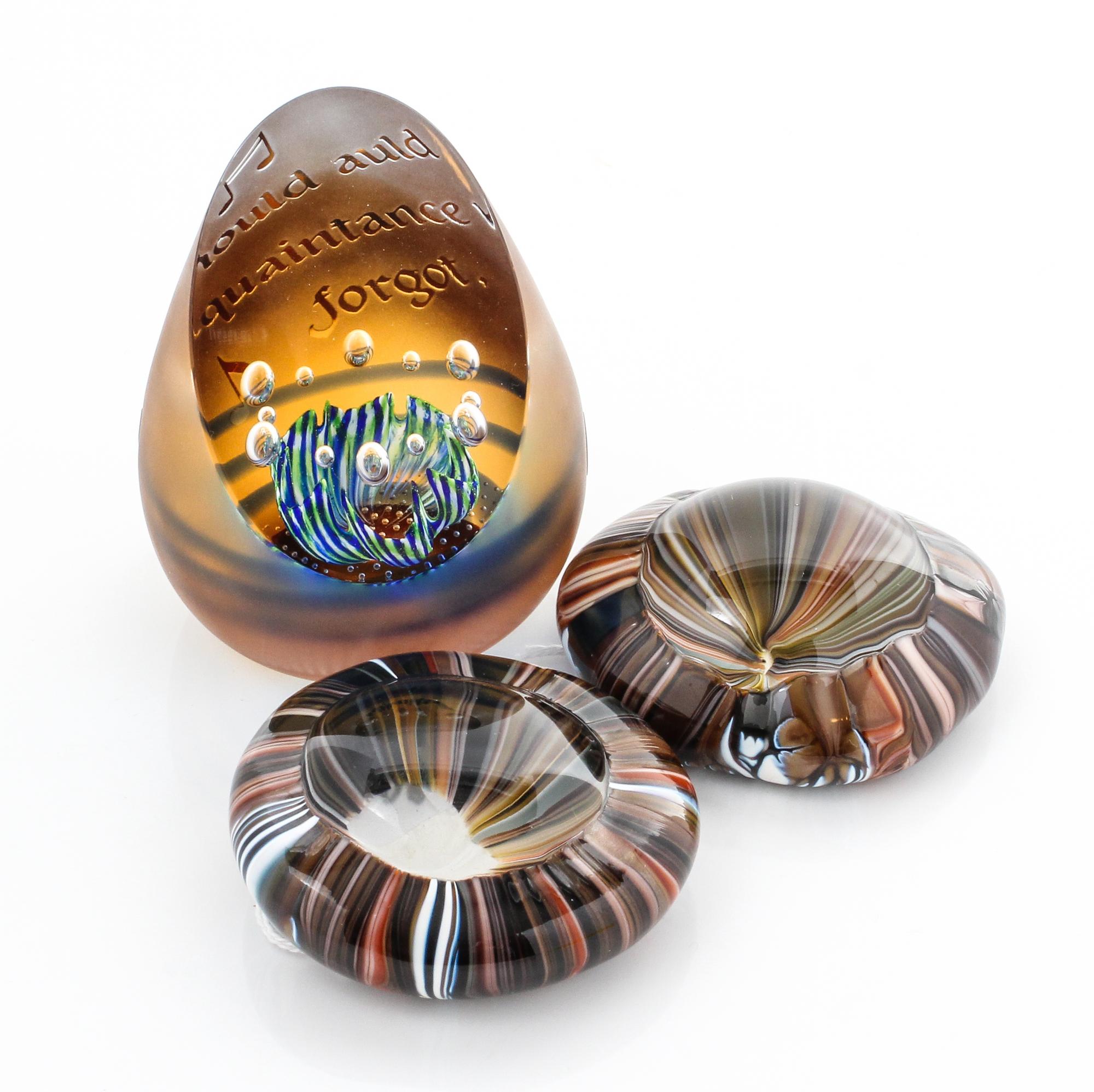 A Group of Three Paperweights
