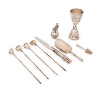A Collection of Eight Tiffany & Co. Silver Bar Articles