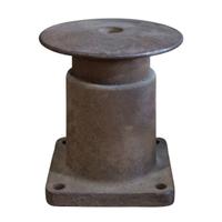 A Cast Iron Single Bitt Bollard 14" W x 14" D x 15 " H — United States, 20th Century