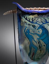 Suspended Petroglyph: Urn with Horn, 1991