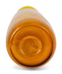Yellow Glass Decanter with Stopper and Six Goblets, c. 1970