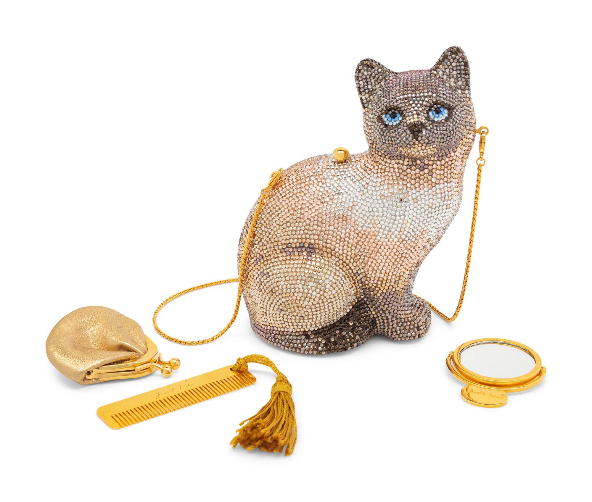 Judith Leiber Siamese Cat Miniaudière