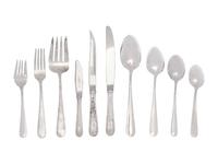 An American Silver Flatware Service