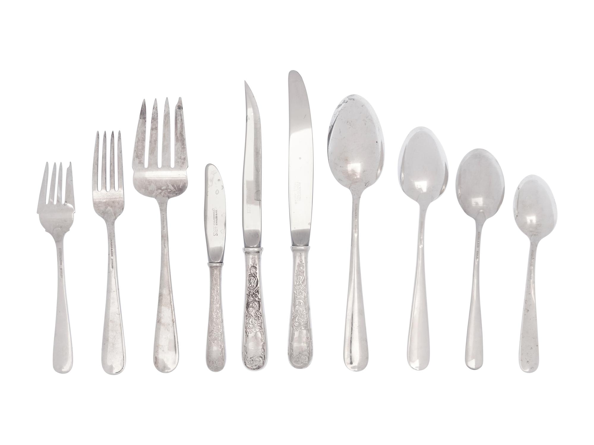 An American Silver Flatware Service