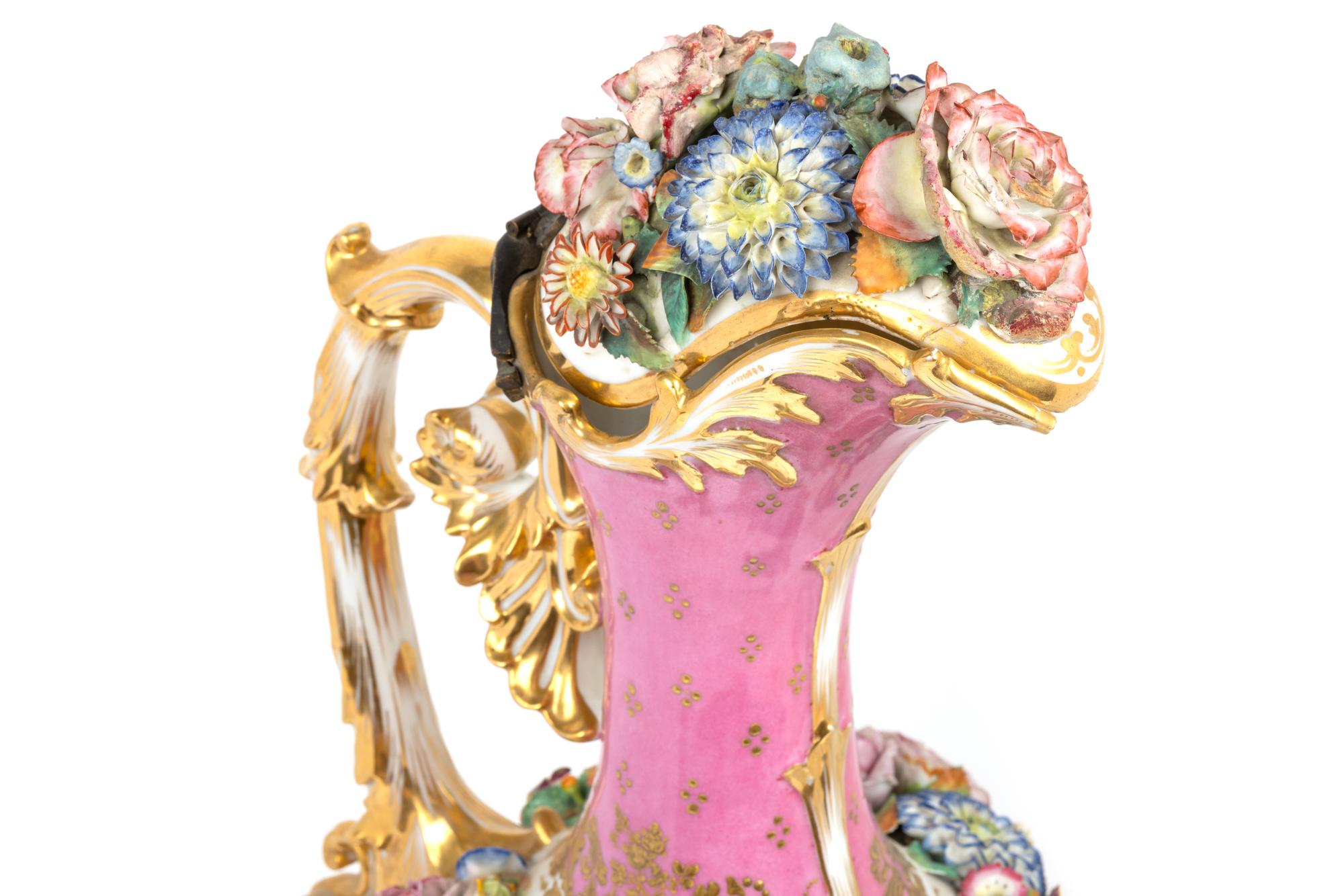 A Jacob Petit Porcelain Ewer
