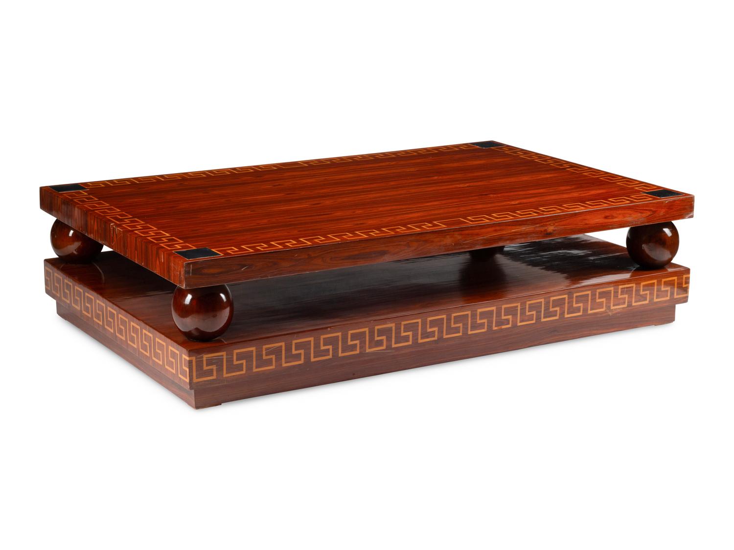 A Large Art Deco Style Low Table