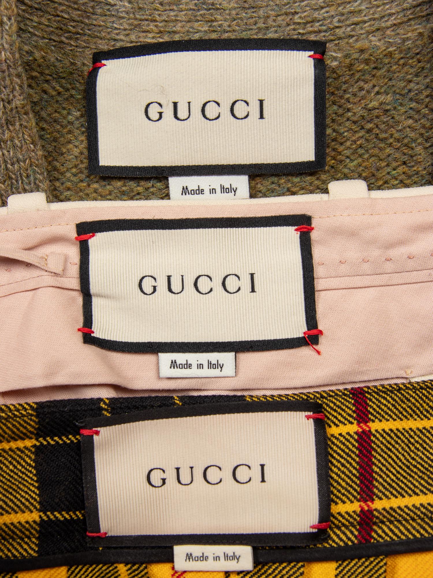 GUCCI, SWEATER VEST & TWO BOTTOMS