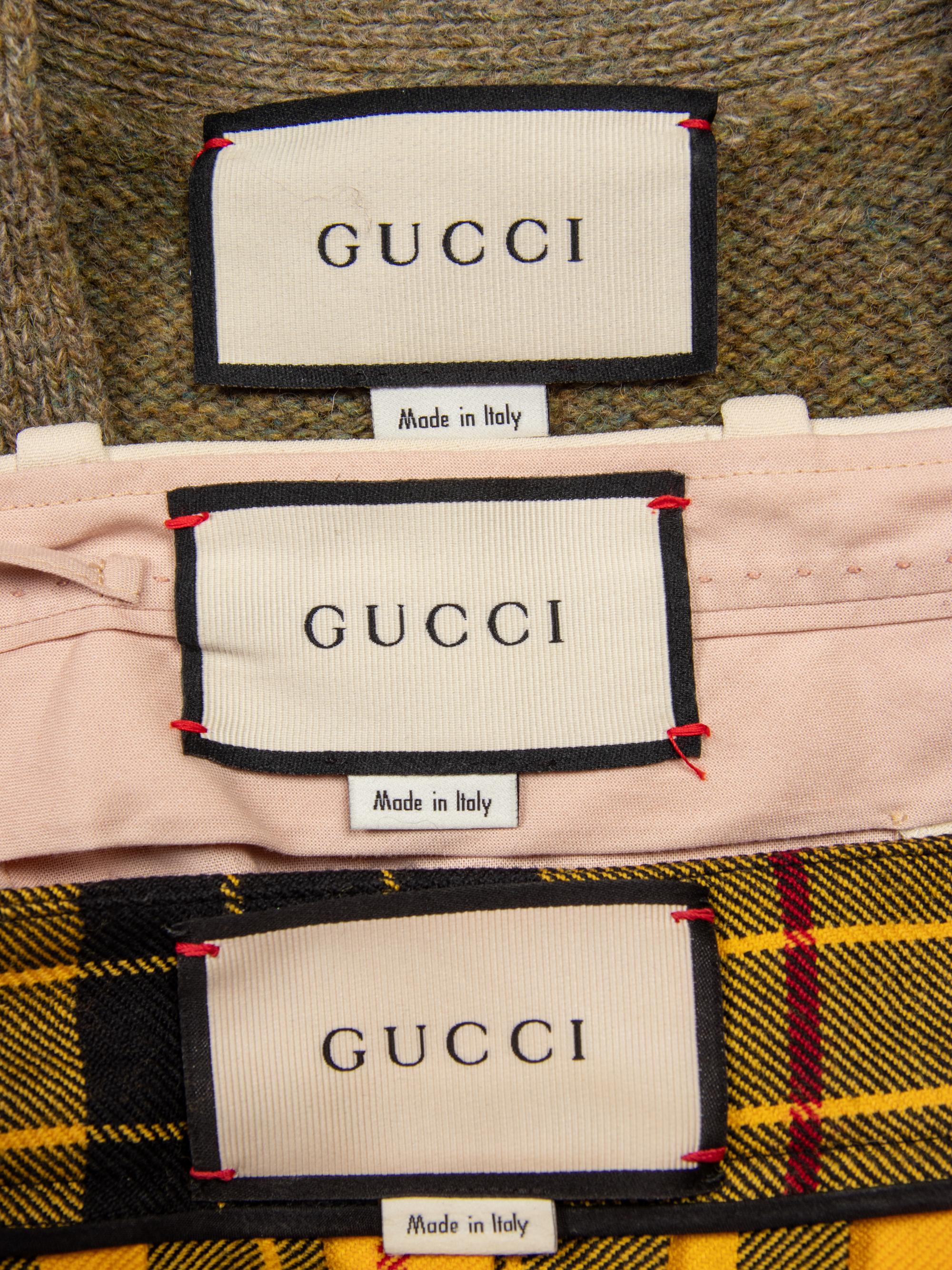 GUCCI, SWEATER VEST & TWO BOTTOMS