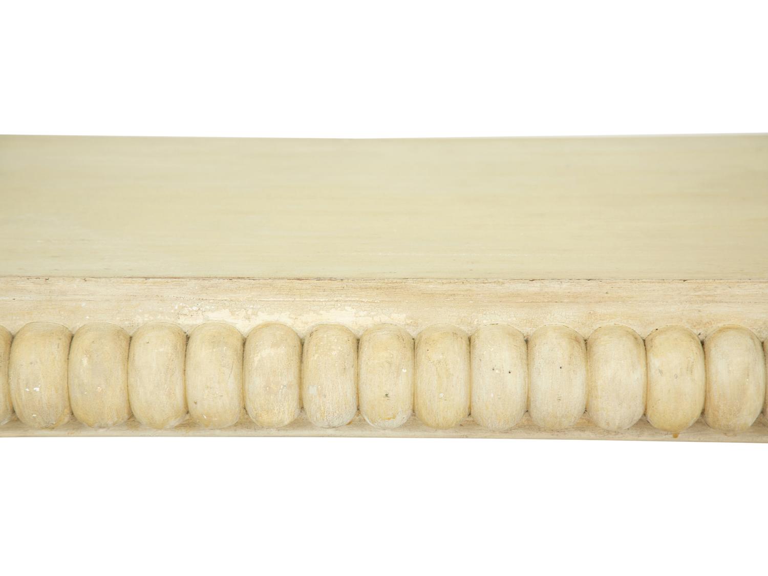 A Pair of Gustavian Style White-Painted Console Tables