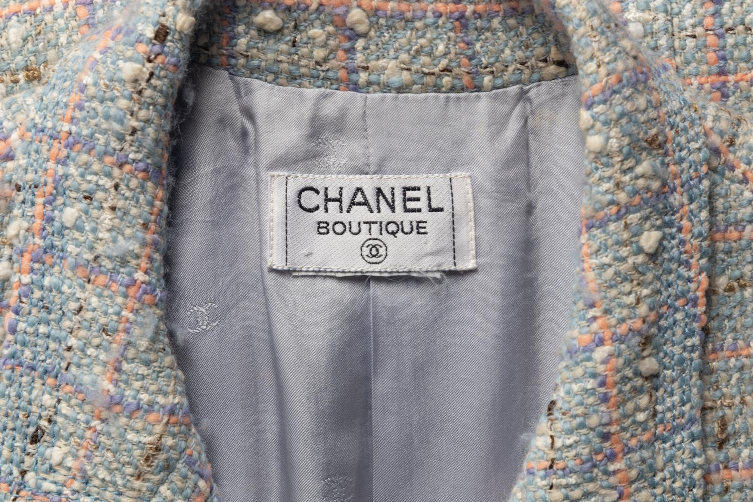 Chanel Pastel Tweed Coat