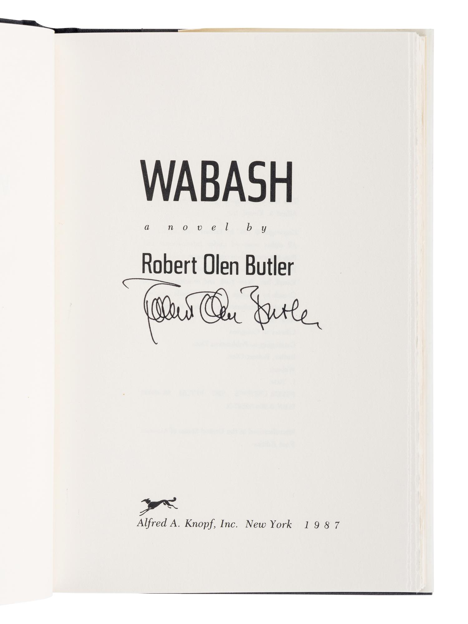 BUTLER, Robert Olen (b. 1945). A group of 4 SIGNED FIRST EDITIONS, comprising: