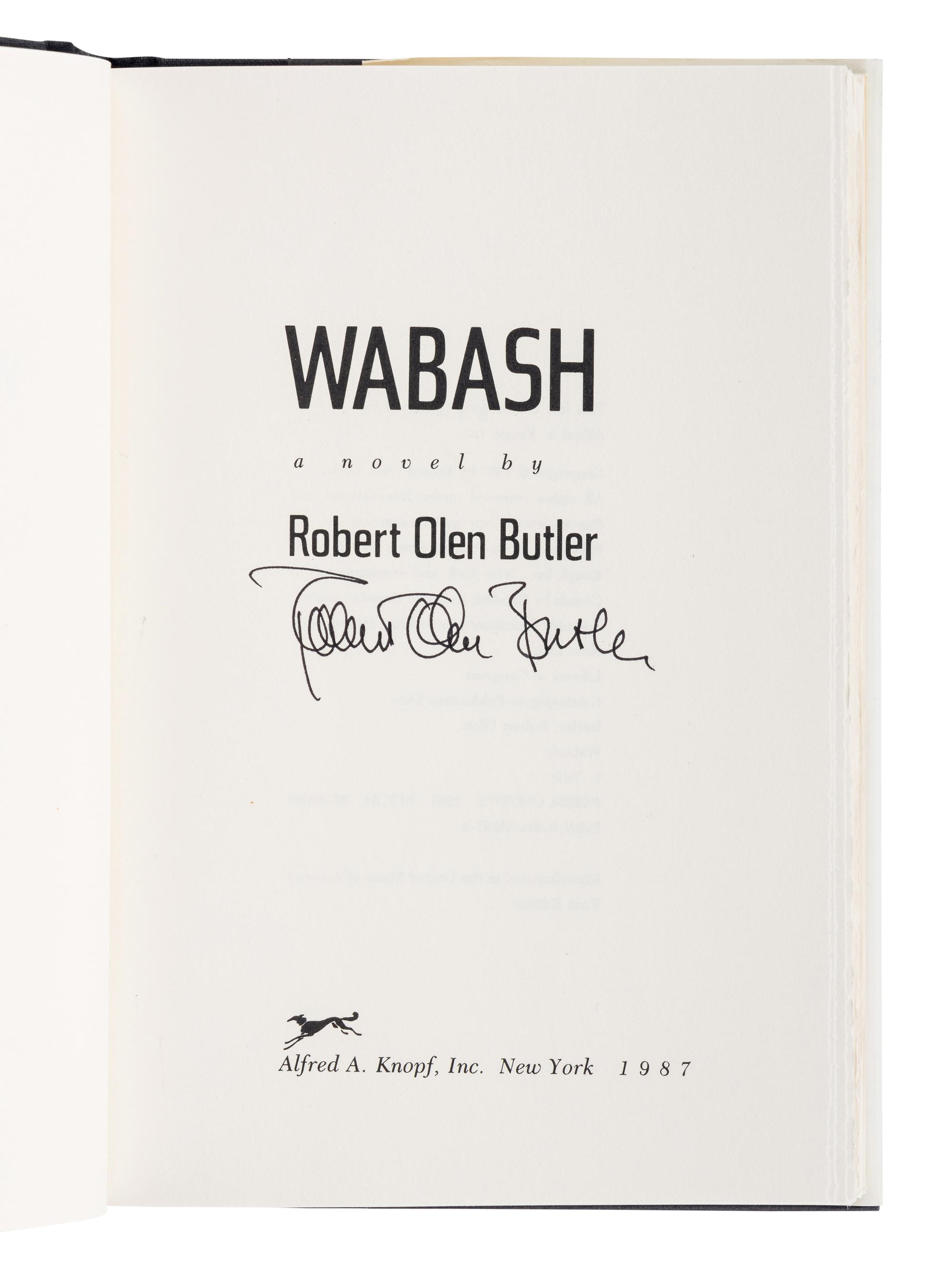BUTLER, Robert Olen (b. 1945). A group of 4 SIGNED FIRST EDITIONS, comprising: