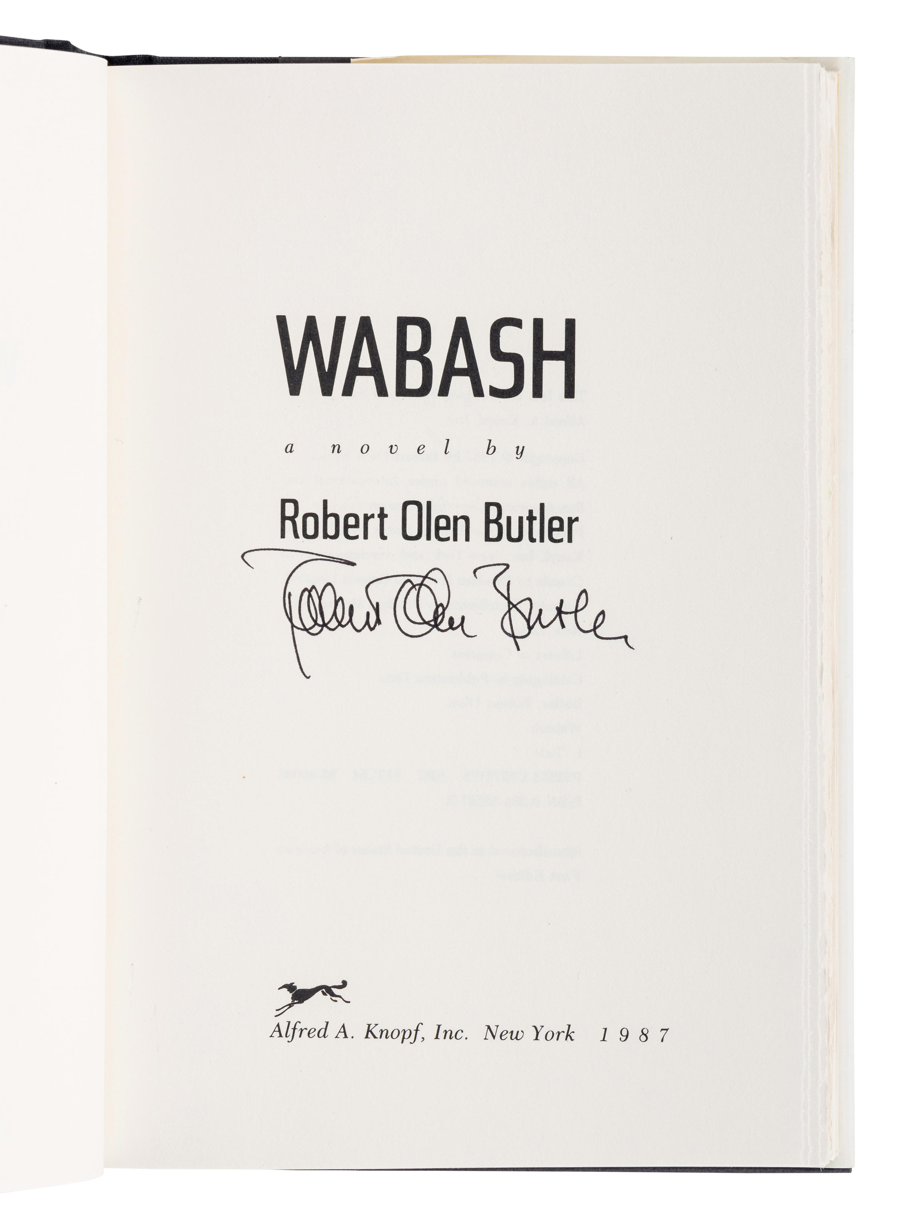 BUTLER, Robert Olen (b. 1945). A group of 4 SIGNED FIRST EDITIONS, comprising:
