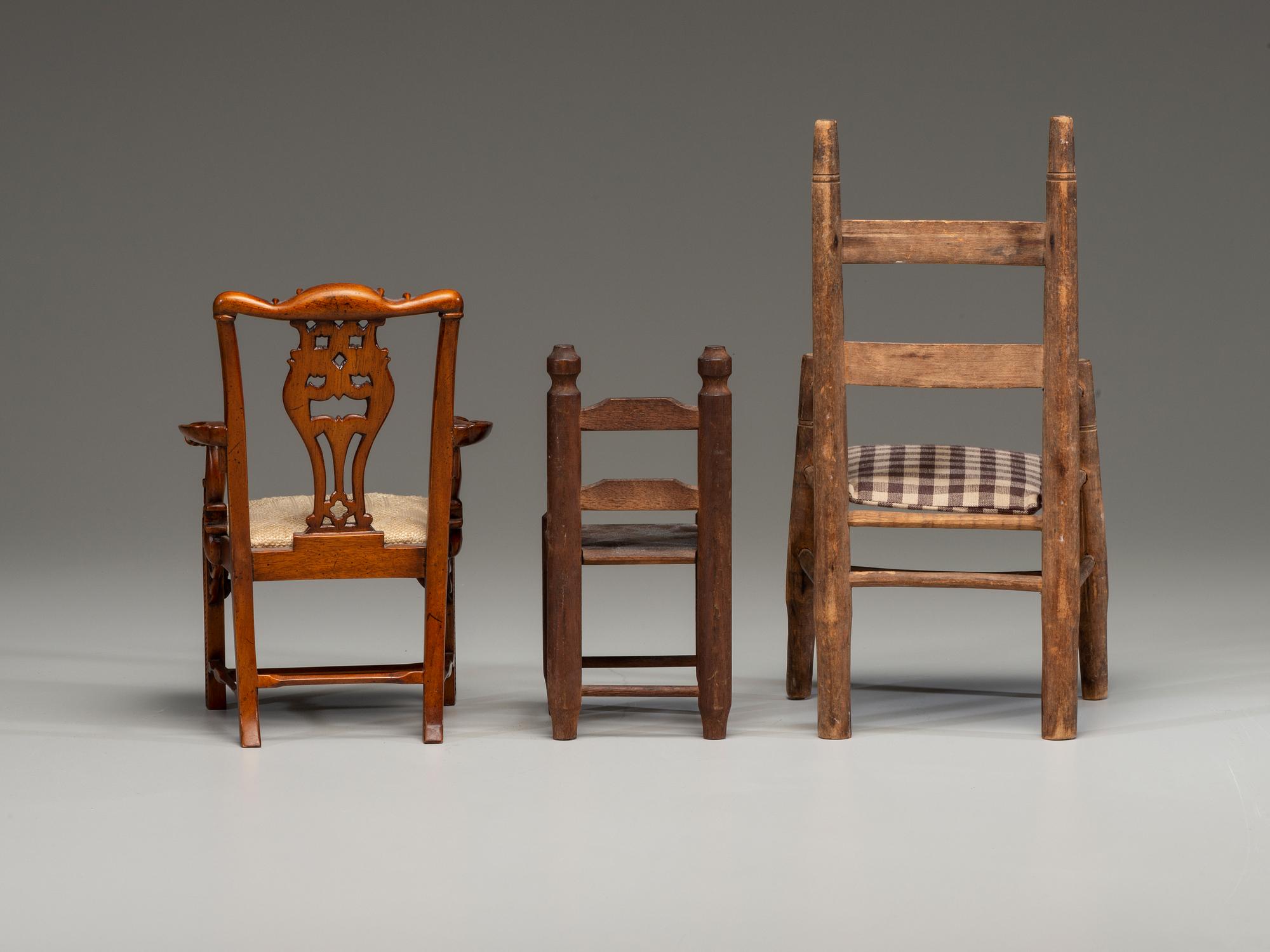 Three Doll's Chairs