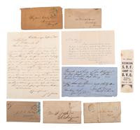 [CIVIL WAR]. Confederate letters and documents related to multiple southern states.