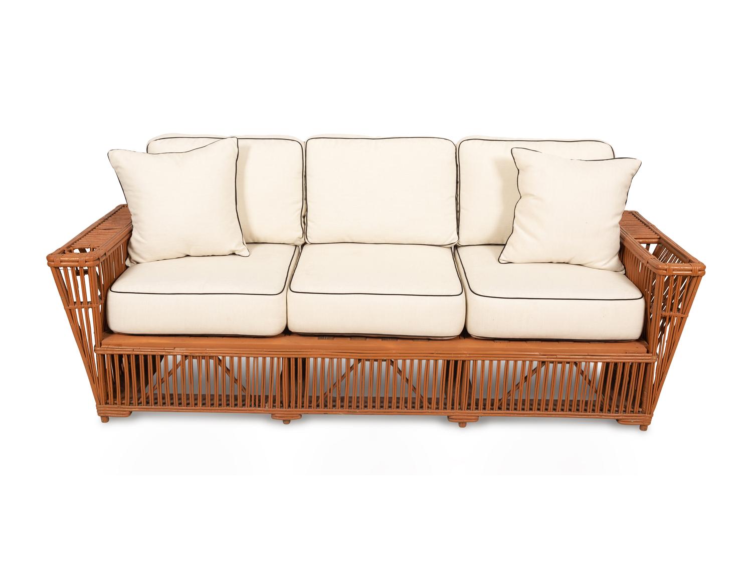 A Presidents Stick Rattan Nantucket Seating Suite