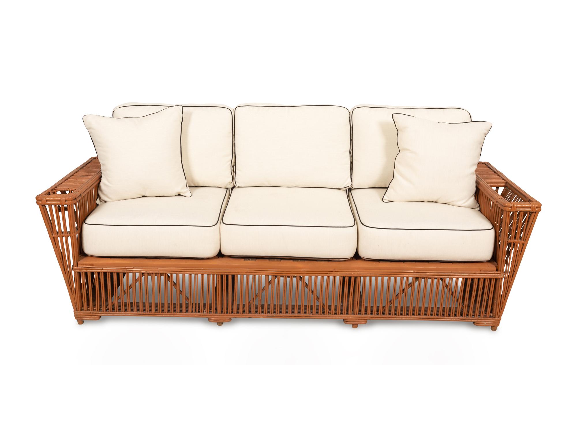 A Presidents Stick Rattan Nantucket Seating Suite