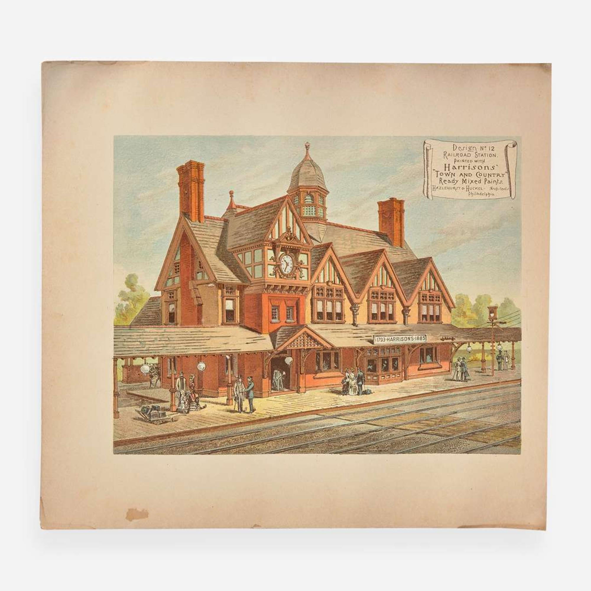 [Architecture] [Philadelphia] (Practical Illustrations of Various Combinations of Harrisons' "Town and Country" Ready Mixed Paints)