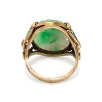 JADE AND DIAMOND RING