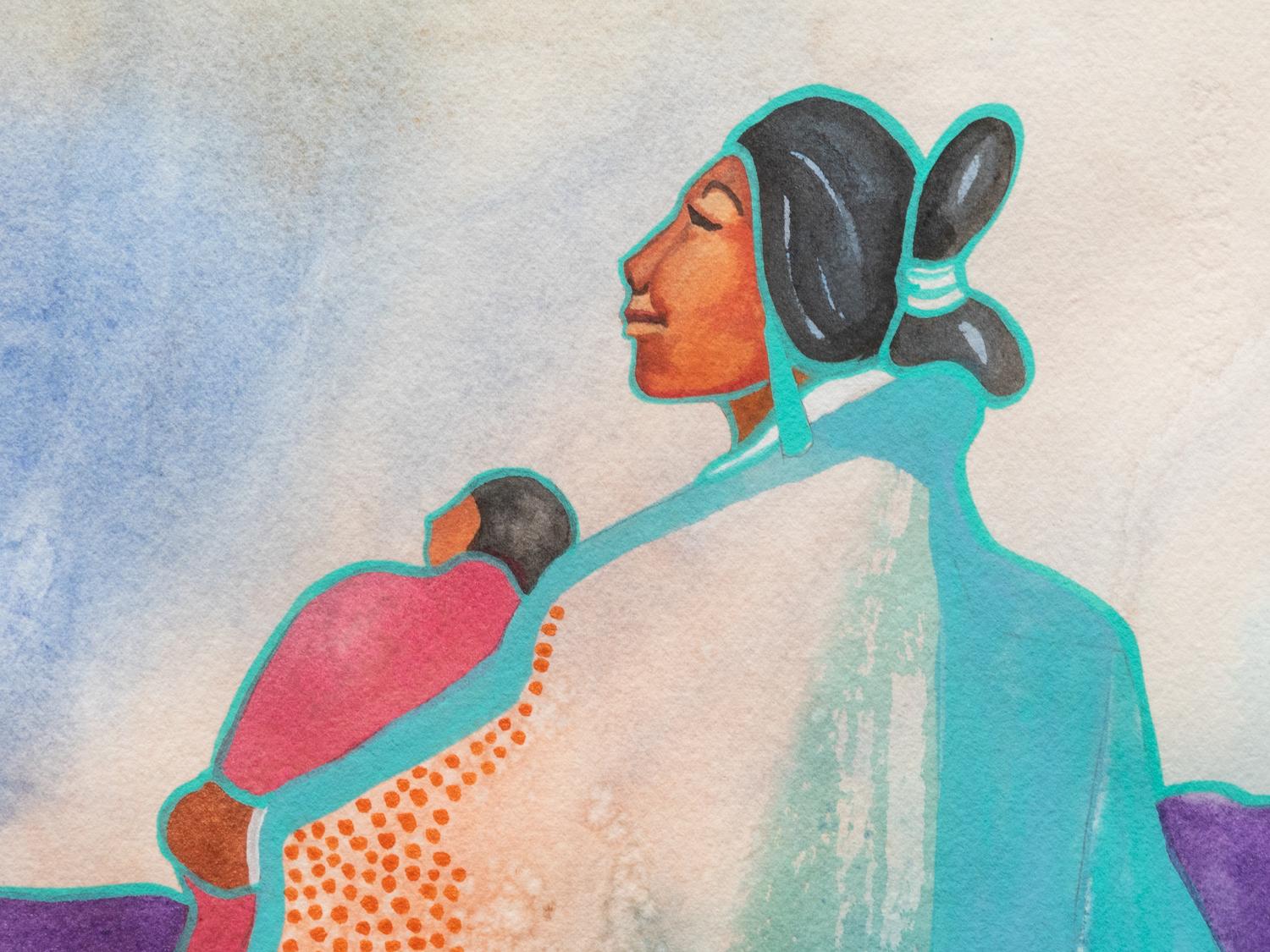 Navajo Woman with Child