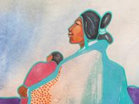 Navajo Woman with Child