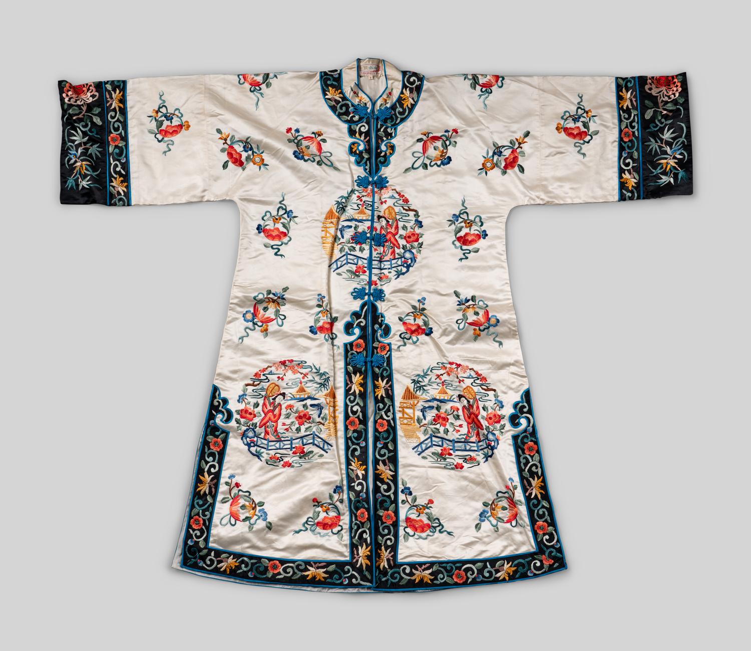 Three Chinese Embroidered Silk Articles