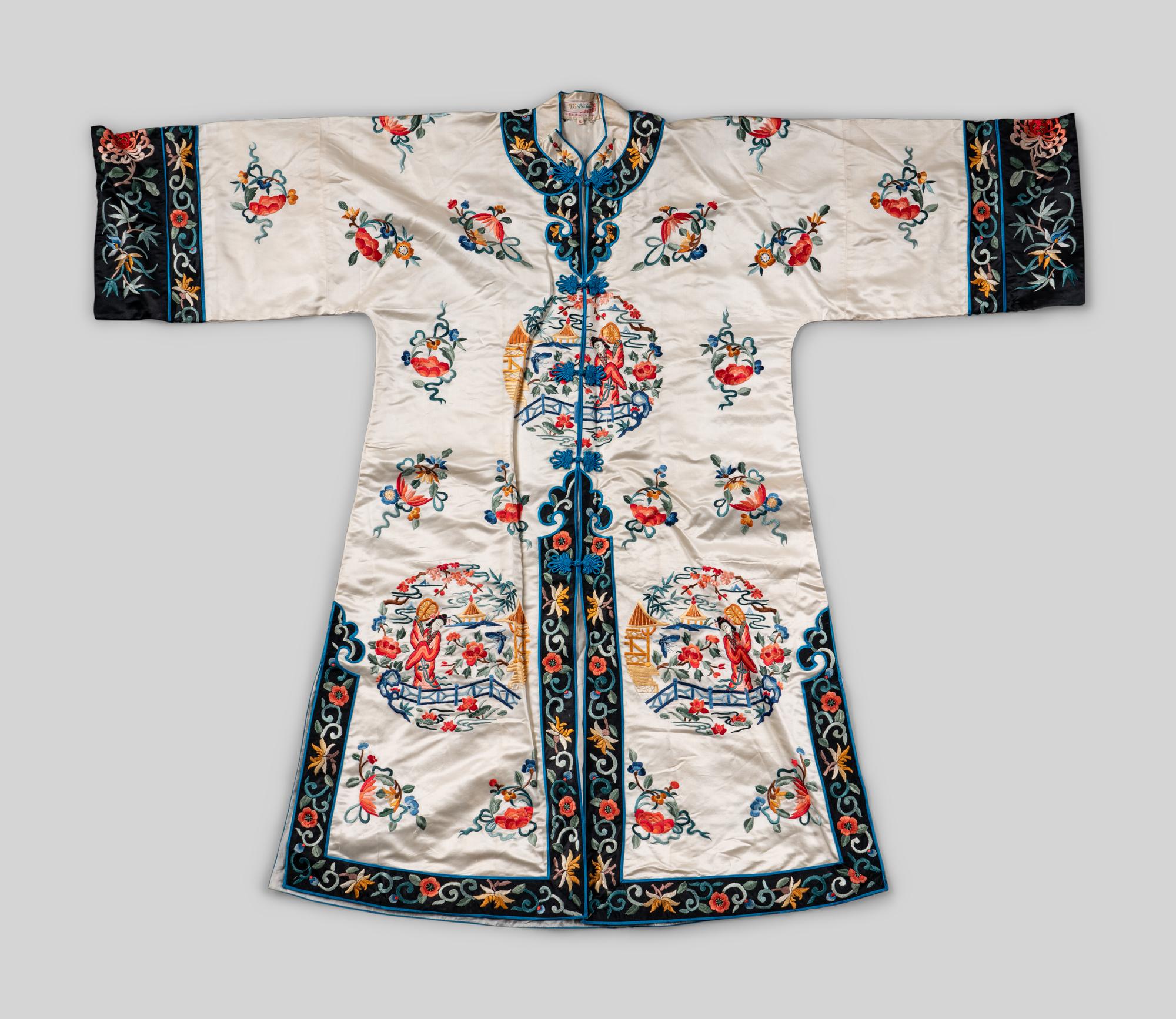 Three Chinese Embroidered Silk Articles