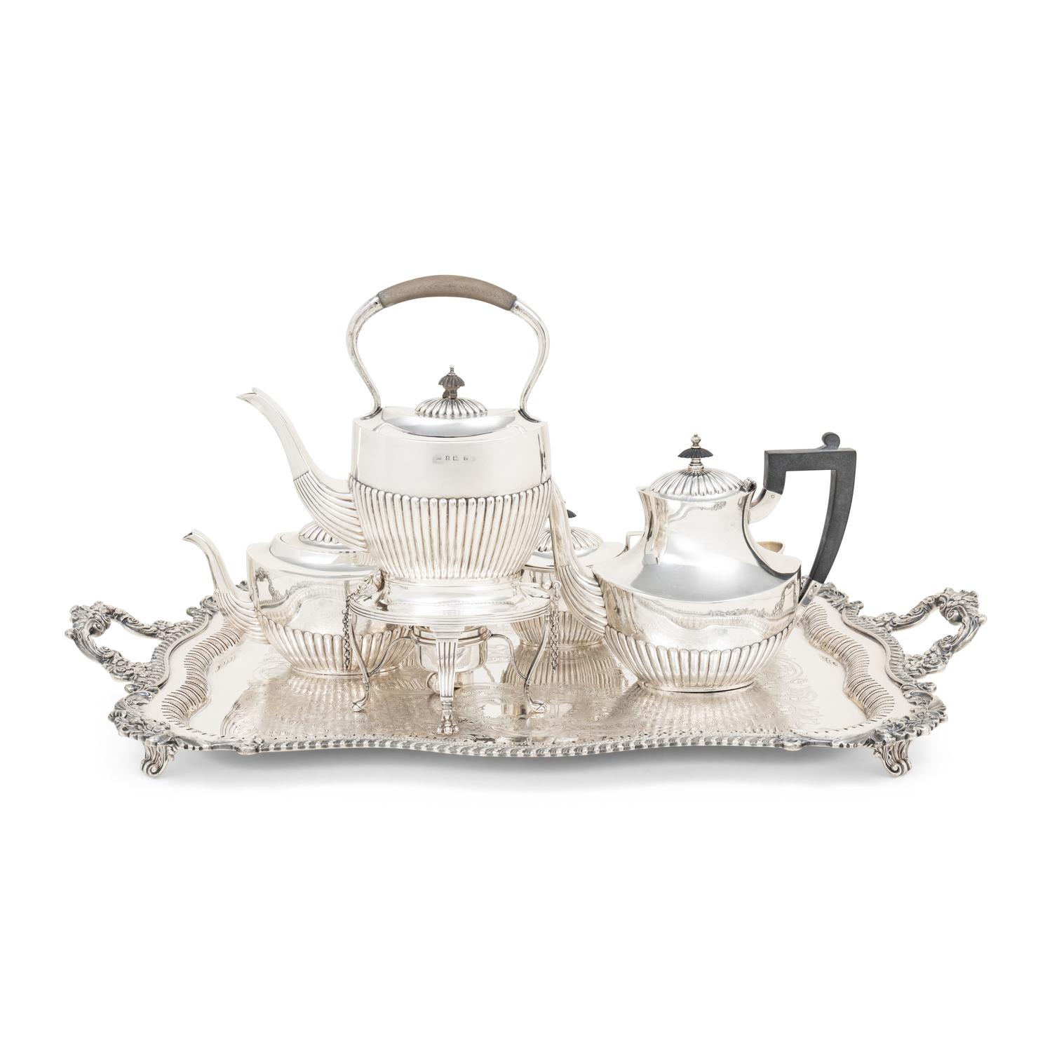 An American Silver Five-Piece Tea and Coffee Service
