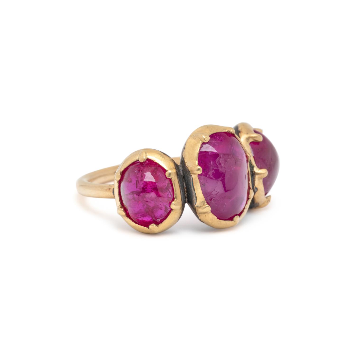 UNHEATED BURMESE RUBY RING