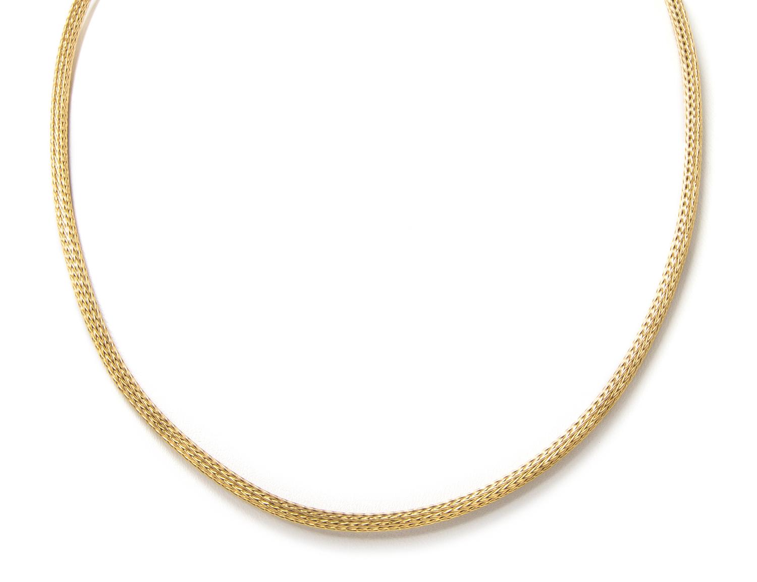 An 18 Karat Yellow Gold Necklace, 11.30 dwts.
